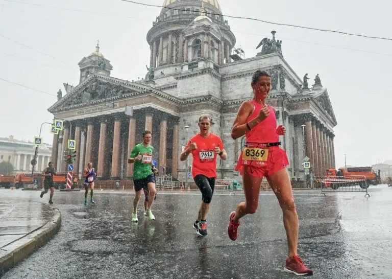 бег в дождь