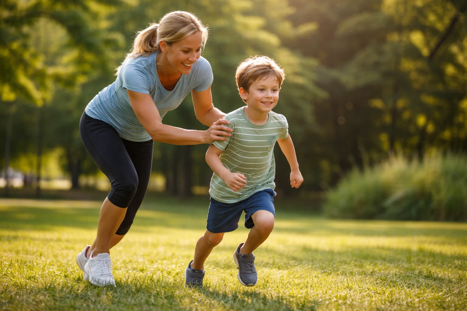 как научить ребенка бегать